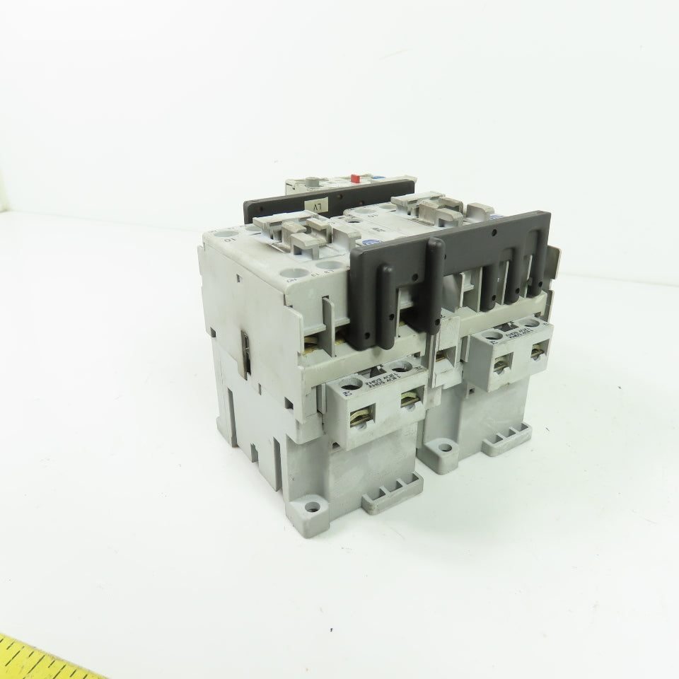 Allen-Bradley 104-C09D22 Reversing Contactor W/ 1.0-2.9A Overload Relay 120VAC