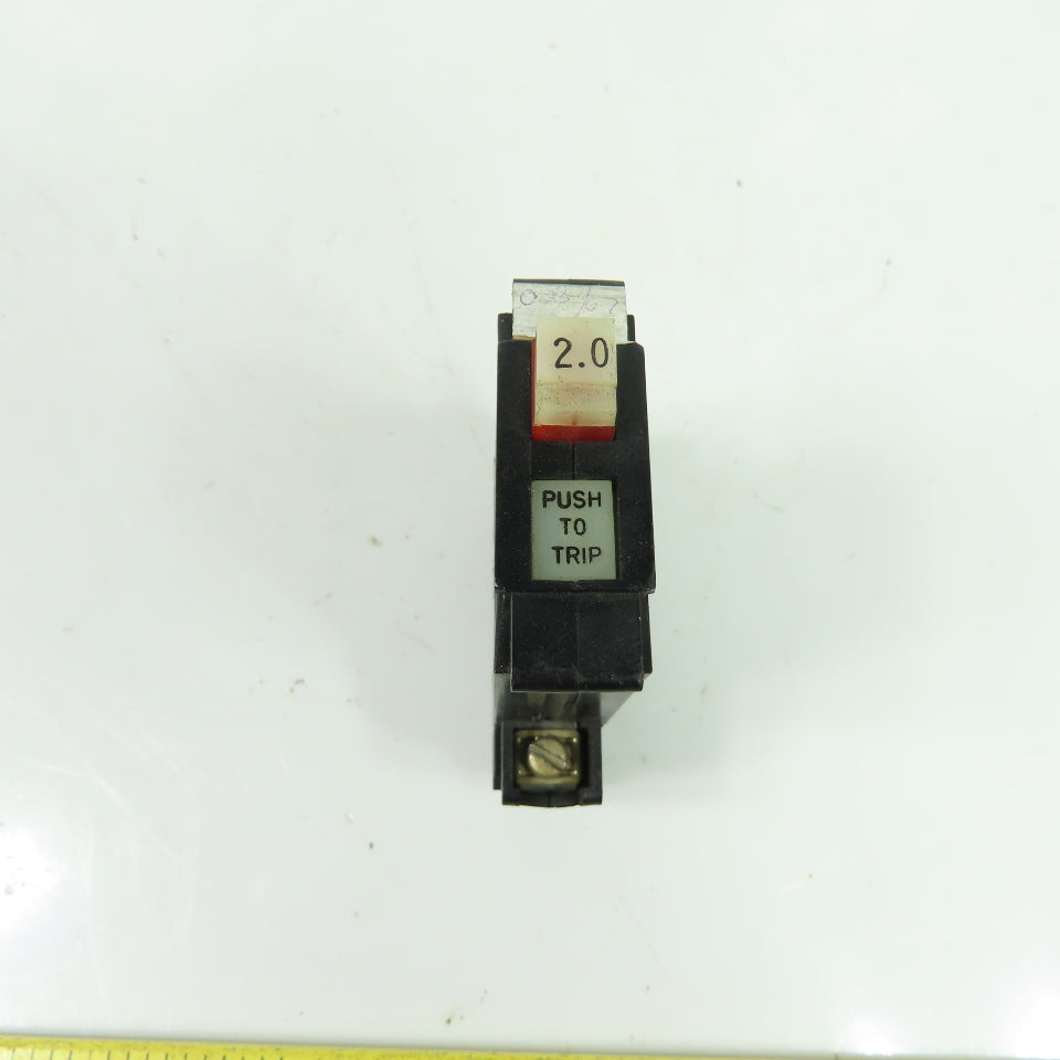 Allen-Bradley 1492-G020 2A 250VAC Circuit Breaker