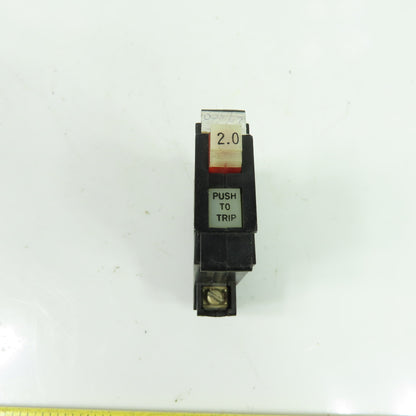 Allen-Bradley 1492-G020 2A 250VAC Circuit Breaker