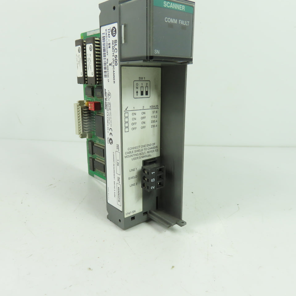 Allen-Bradley 1747-SN Ser B SLC 500 Remote I/O Scanner Host FRN 1.0b