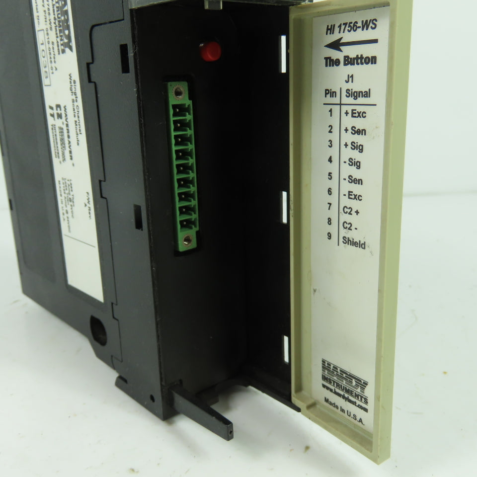 Hardy Instruments HI 1756-WS ControlLogix Single Channel Weigh Scale Module SerA