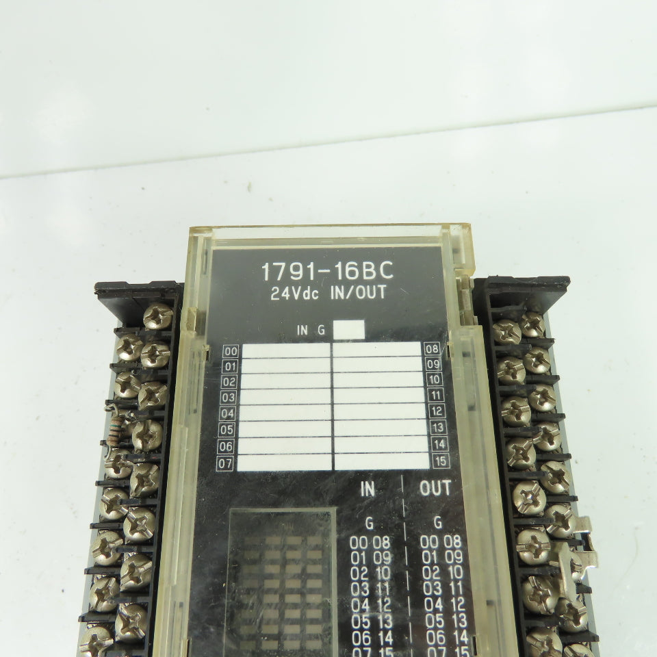 Allen-Bradley 1791-16BC I/O Block Module 24VDC IN/OUT Ser B Rev B01