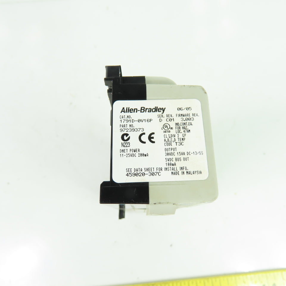 Allen-Bradley 1791D-OV16P CompactBlock I/O DeviceNet 16 Output Module Ser D