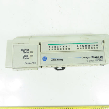 Allen-Bradley 1791D-OV16P CompactBlock I/O DeviceNet 16 Output Module Ser D