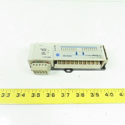 Allen-Bradley 1791D-16B0 CompactBlock I/O 16 Inputs 24VDC DeviceNet SerD Rev C01