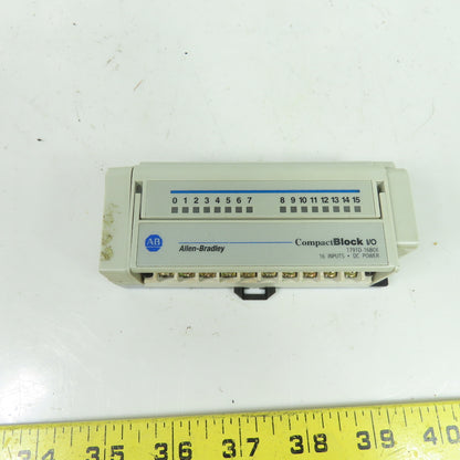 Allen-Bradley 1791D-16B0X CompactBlock I/O 16 DC Inputs Module Ser D Rev A01