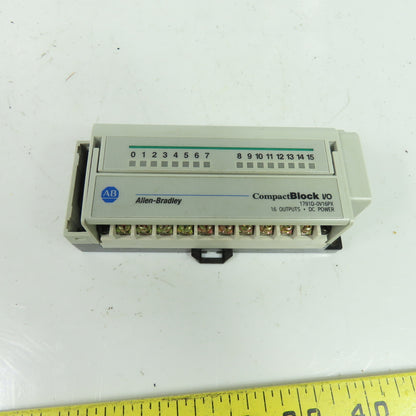 Allen-Bradley 1791D-0V16PX CompactBlock I/O 16 Outputs DC Power Ser D Rev A01