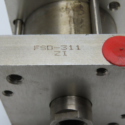 Bimba FSD-311-21 3" Bore 1" Stroke Stainless Steel Double Rod Air Cylinder