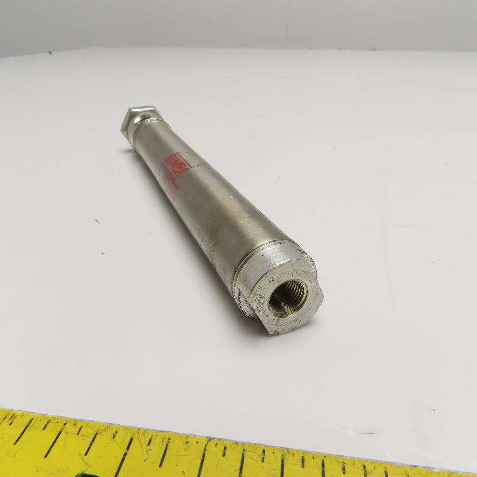 Bimba NRM-044-D 1/2" Bore 4" Stroke Non-Rotating Stainless Steel Air Cylinder