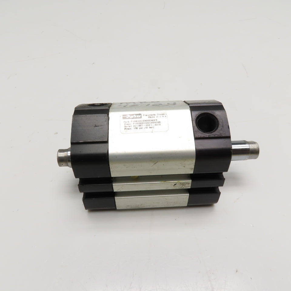 Parker P1M032CKNC99N025 32mm Bore 25mm Stroke Double Rod Air Cylinder