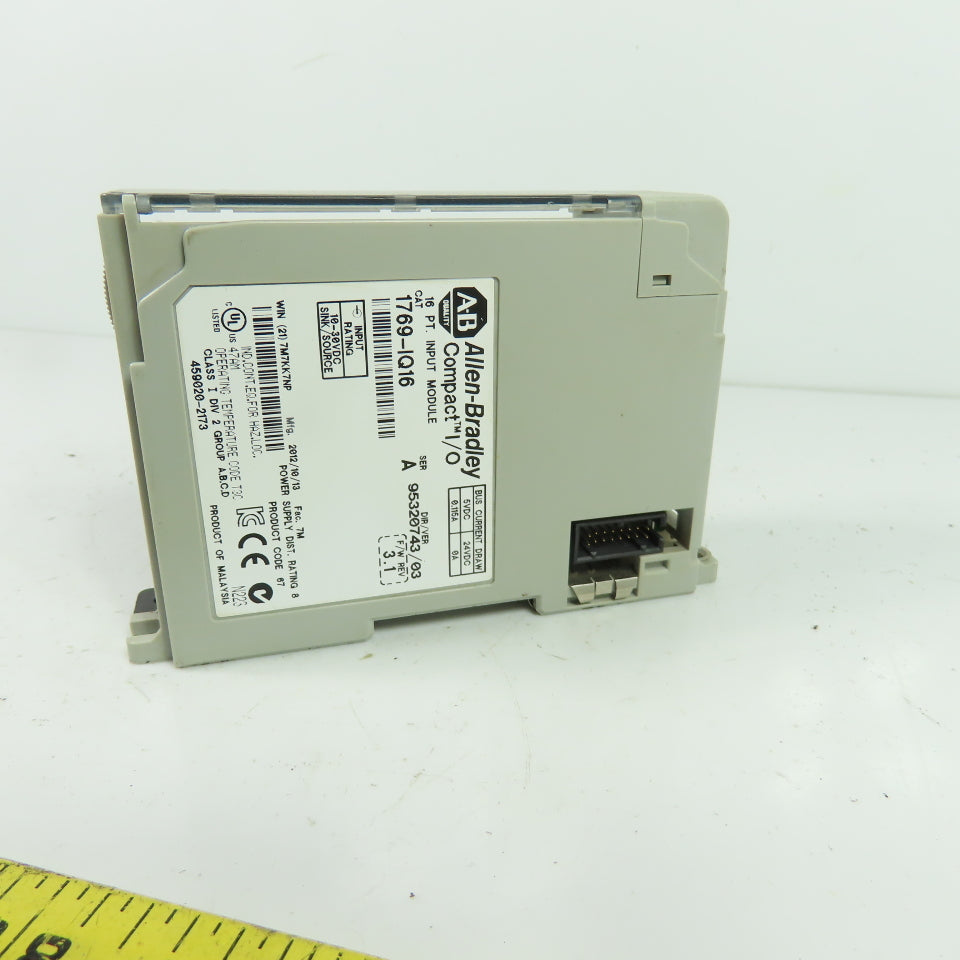 Allen-Bradley 1769-IQ16 16 PT Input Module Compact I/O 24VDC Ser A F/W 3.1