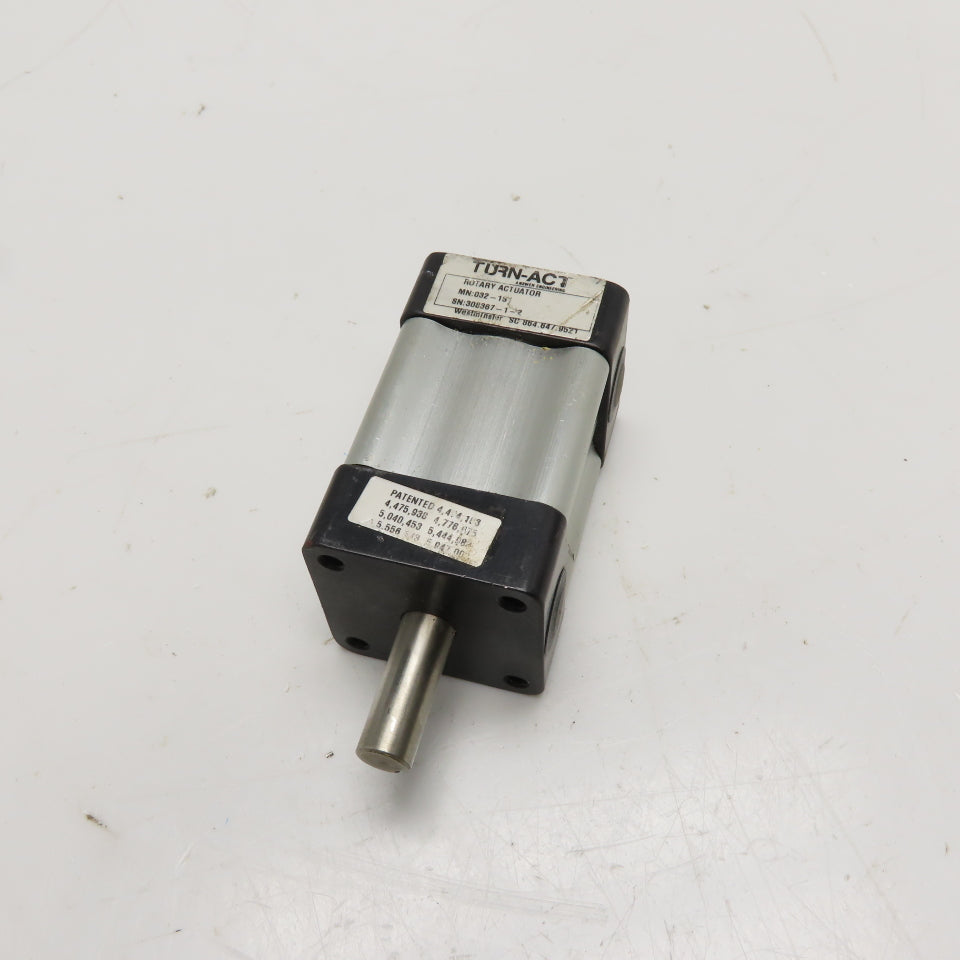 Turn-Act 032-1S Rotary Actuator 90° Turn 3/8" Shaft 1/8" NPT Ports