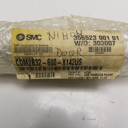 SMC CDM2B32-600-X142US Stainless Steel Air Cylinder 145 psi