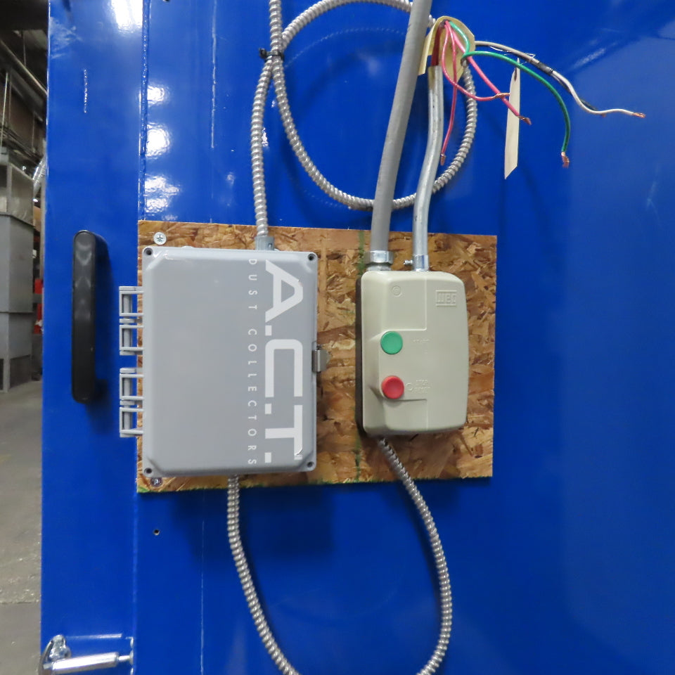 ACT Booth 7.5Hp 230/460V 3Ph Dust Collector W/ 110V 1Ph Pulse Filter Cleaner