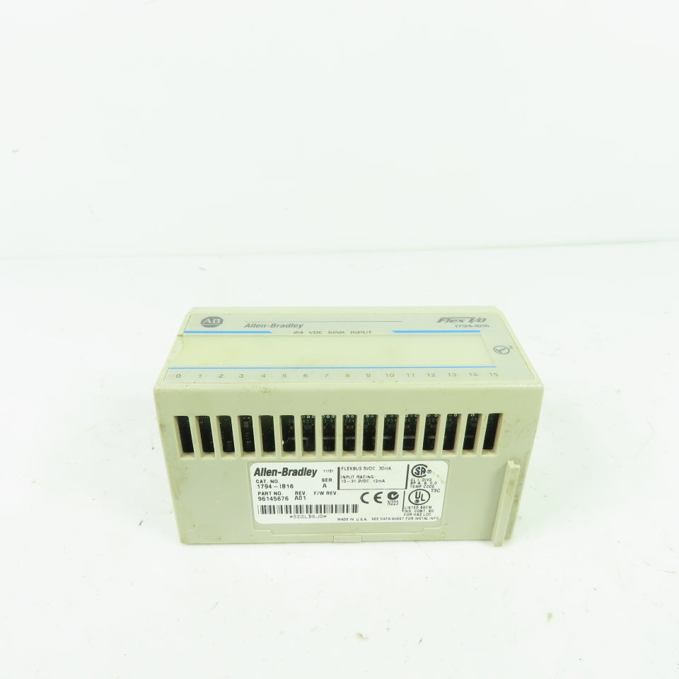 Allen-Bradley 1794-IB16 Flex I/O 24VDC 16-Point Sink Input Module Ser A Rev A01