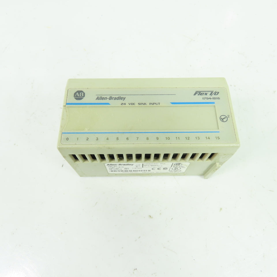 Allen-Bradley 1794-IB16 Flex I/O 24VDC 16-Point Sink Input Module Ser A Rev A01