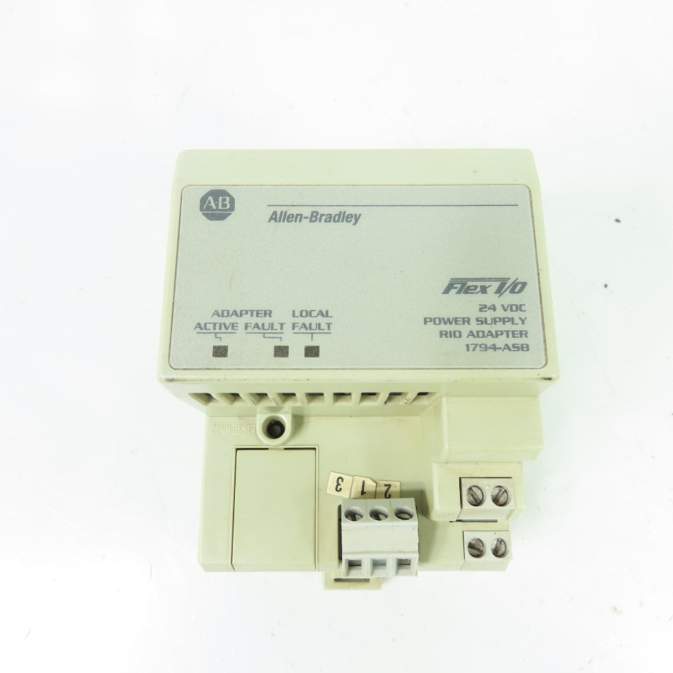 Allen-Bradley 1794-ASB Flex I/O 24VDC Power Supply RIO Adapter Ser D Rev A01