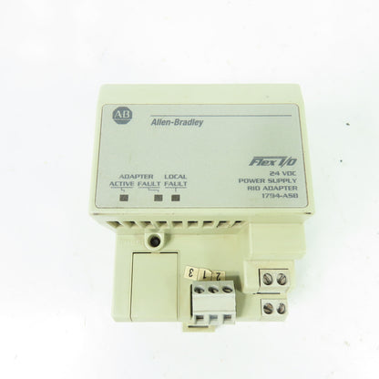 Allen-Bradley 1794-ASB Flex I/O 24VDC Power Supply RIO Adapter Ser D Rev A01