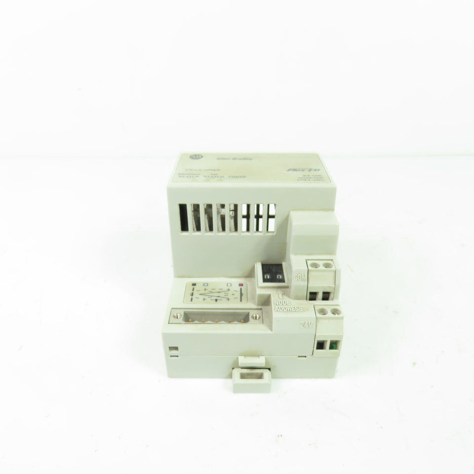 Allen-Bradley 1794-ADN Flex I/O DeviceNet Adapter 24VDC Ser B Rev D01 F/W J