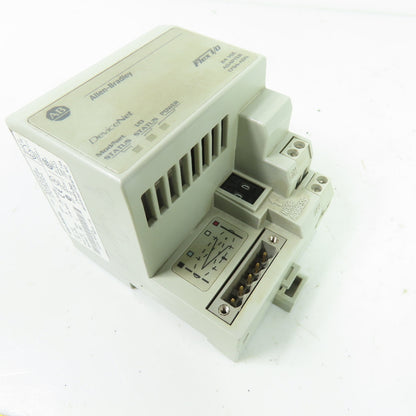Allen-Bradley 1794-ADN Flex I/O DeviceNet Adapter 24VDC Ser B Rev D01 F/W J