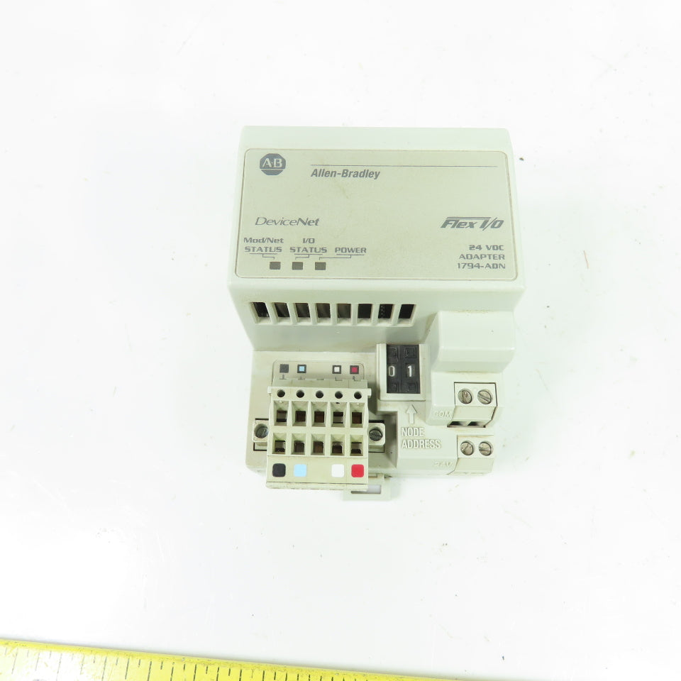 Allen-Bradley 1794-ADN Flex I/O DeviceNet Adapter 24VDC Ser B Rev A01