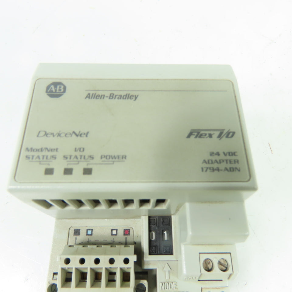 Allen-Bradley 1794-ADN Flex I/O DeviceNet Adapter 24VDC Ser B Rev A01