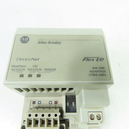 Allen-Bradley 1794-ADN Flex I/O DeviceNet Adapter 24VDC Ser B Rev A01
