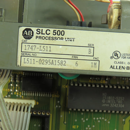 Allen-Bradley 1747-L511 SLC 500 Processor Unit SLC 5/01 CPU Ser B Frn 6