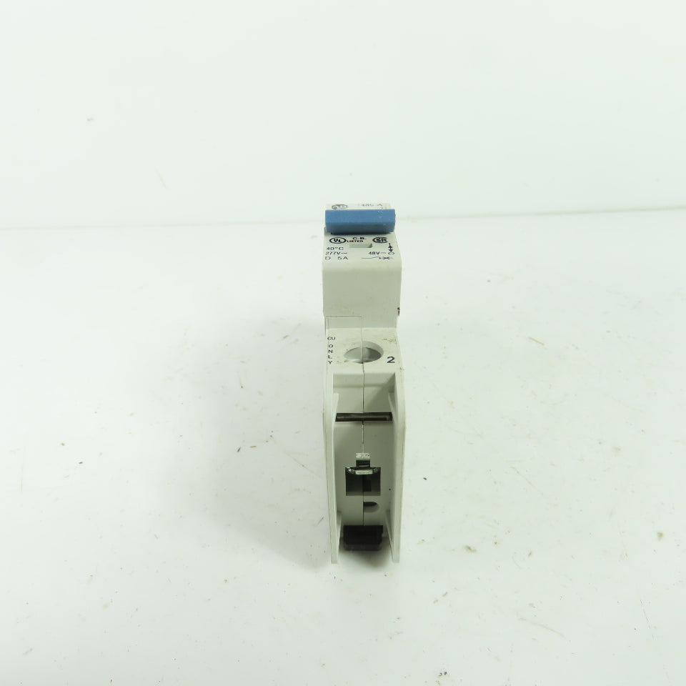 Allen-Bradley 1489-A1D050 5A 277VAC 48VDC 1-Pole Circuit Breaker