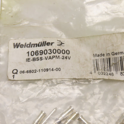 Weidmuller IE-BSS-VAPM-24V 1069030000 Male Crimp Contact Pins Lot Of 63
