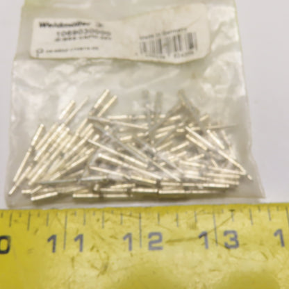 Weidmuller IE-BSS-VAPM-24V 1069030000 Male Crimp Contact Pins Lot Of 63