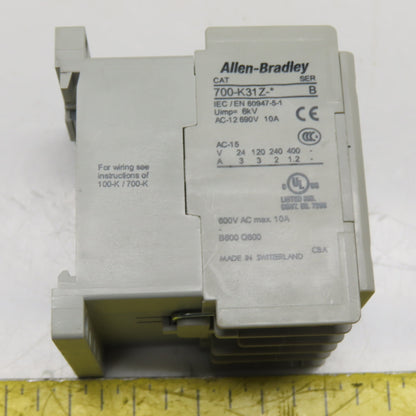 Allen-Bradley 700-K31Z-D Mini Control Relay 110V 50Hz / 120V 60Hz 3 N.O. 1 N.C.