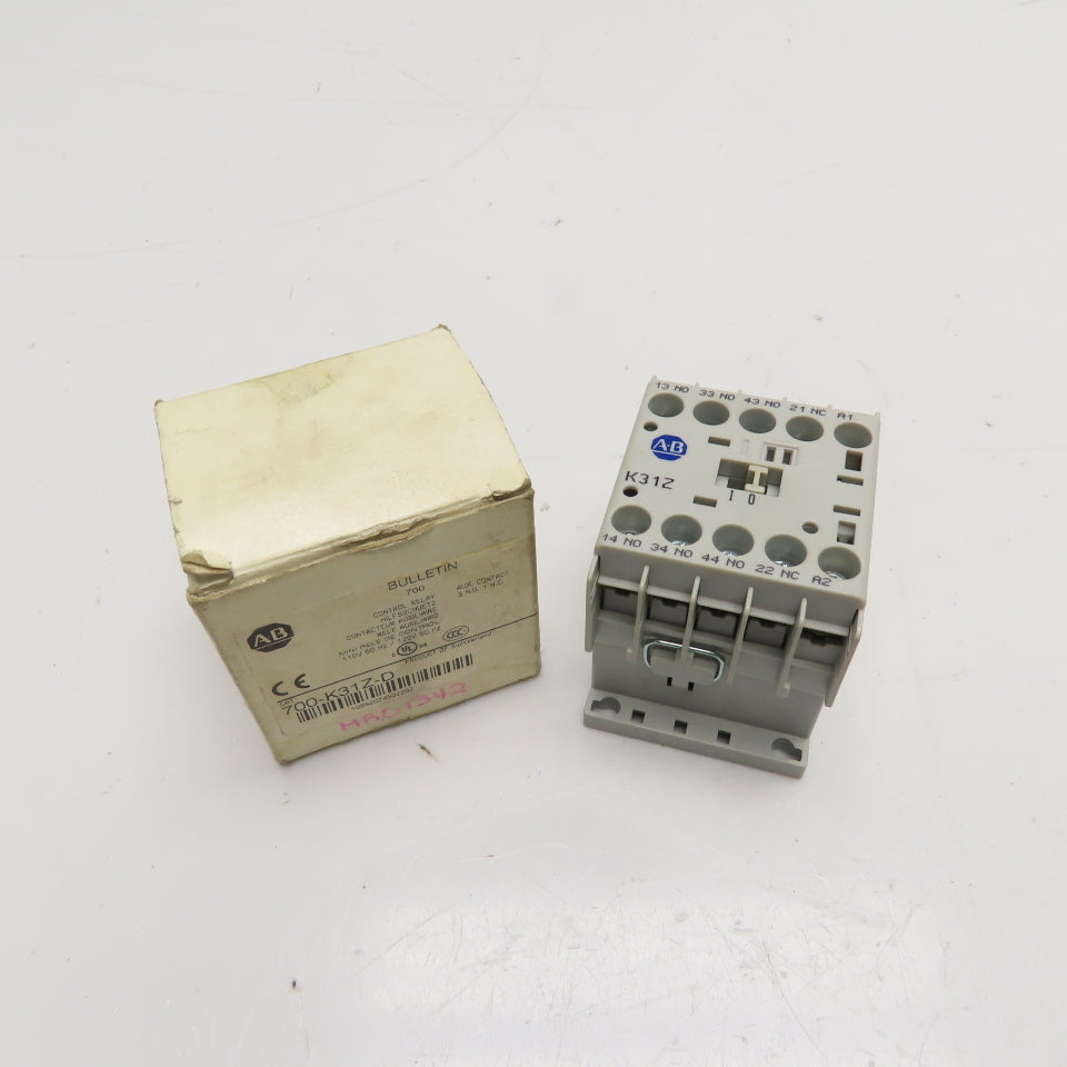 Allen-Bradley 700-K31Z-D Mini Control Relay 110V 50Hz / 120V 60Hz 3 N ...