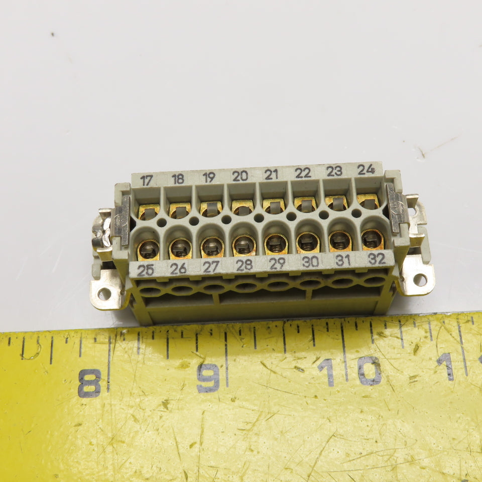 Harting Han 16A-M 16-Pin Male Insert Connector 600V 10A 250V 16A