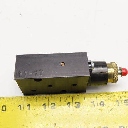 Unist 5205378 Manual Metering Valve with Manifold Block