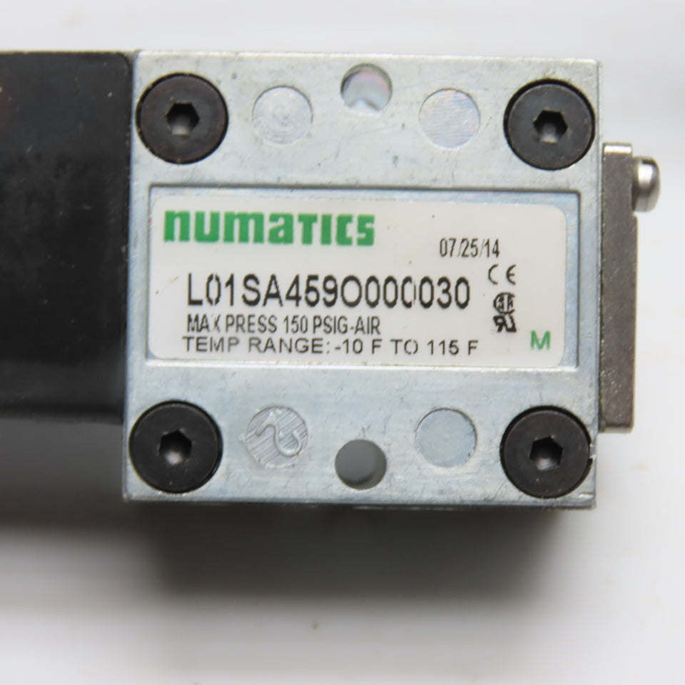 Numatics L01SA459O000030 Air Solenoid Valve 120V 150 PSI