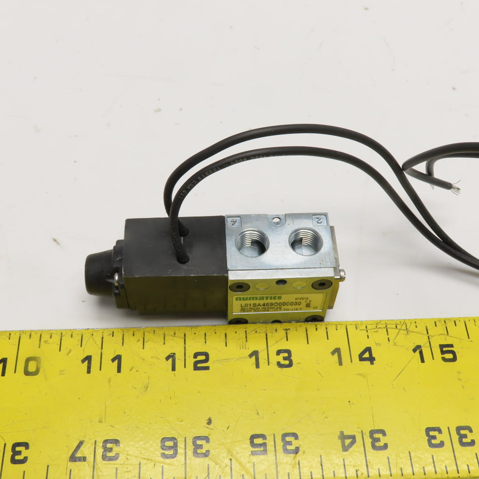Numatics L01SA459O000030 Air Solenoid Valve 120V 150 PSI