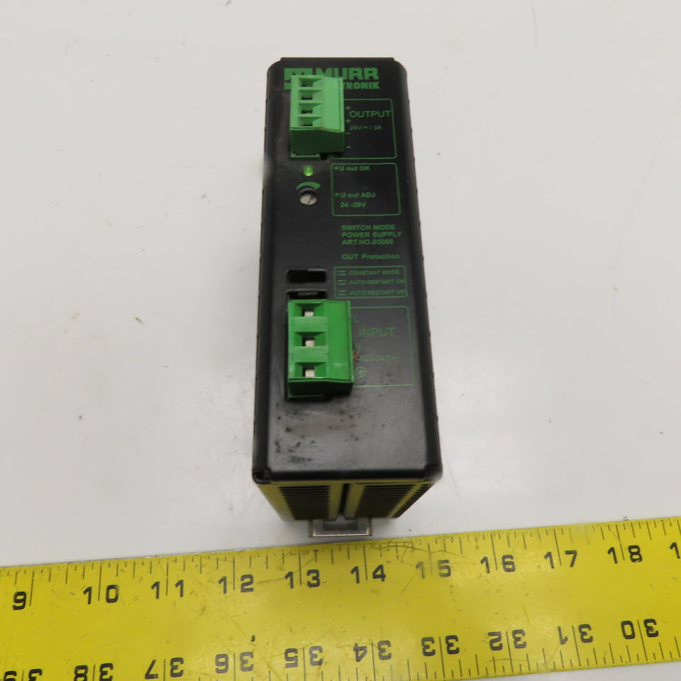 Murr Elektronik 85060 MCS 3 MCS 3 Switch Mode Power Supply 100-240VAC 24VDC 3A