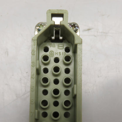 Harting Han-D 25 25-Pin Industrial Connector Insert Set 10A 250V