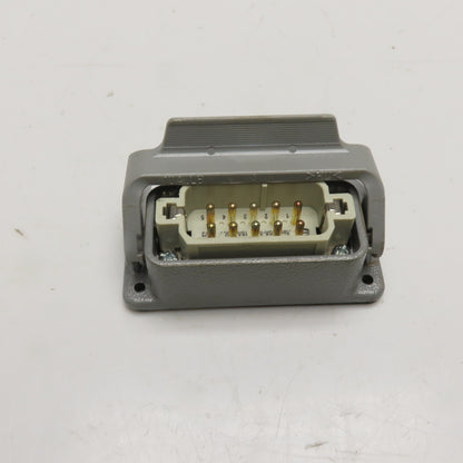 Harting 10A LB Han 10A-M 10-Pin Connector with Surface Mount Housing