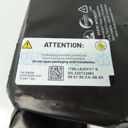 Allen-Bradley 1756-L83EPXT ControlLogix 5580 Process XT Controller Ser B FW1.070
