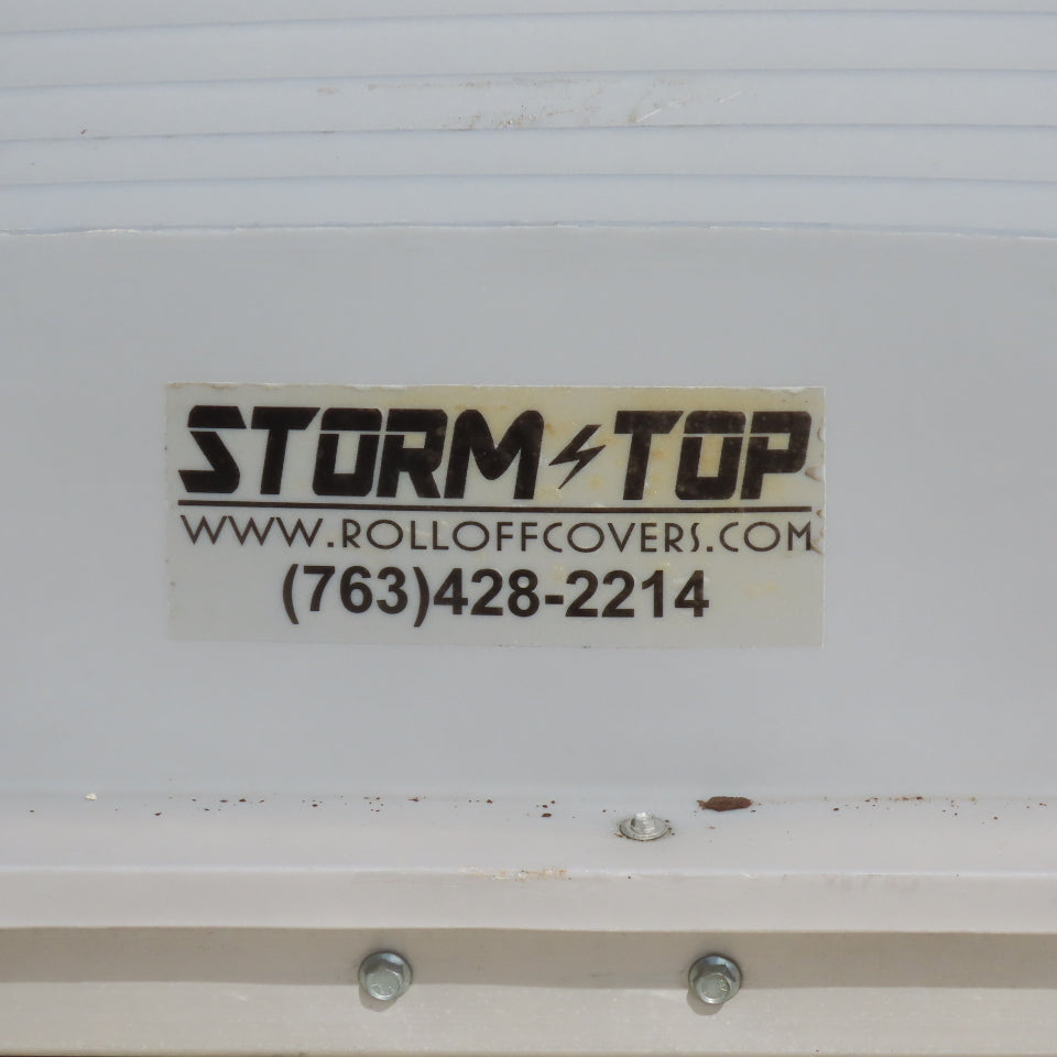 TBI Waste Storm Top Stand Alone Roll Off Container Storm Cover 100" X 250"