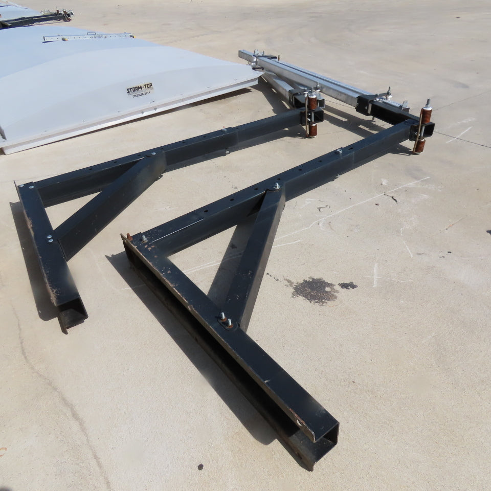 TBI Waste Storm Top Stand Alone Roll Off Container Storm Cover 100" X 250"