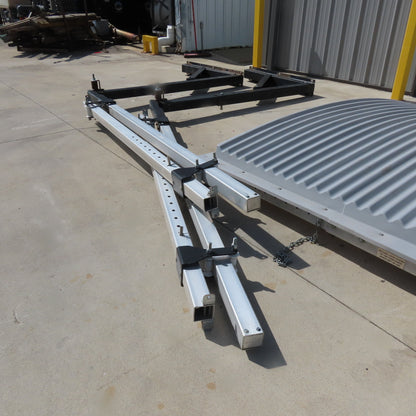 TBI Waste Storm Top Stand Alone Roll Off Container Storm Cover 100" X 250"