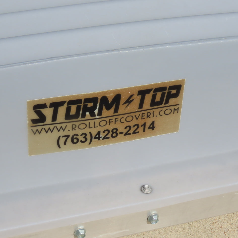TBI Waste Storm Top Stand Alone Roll Off Storm Cover 100" X 250" Damaged