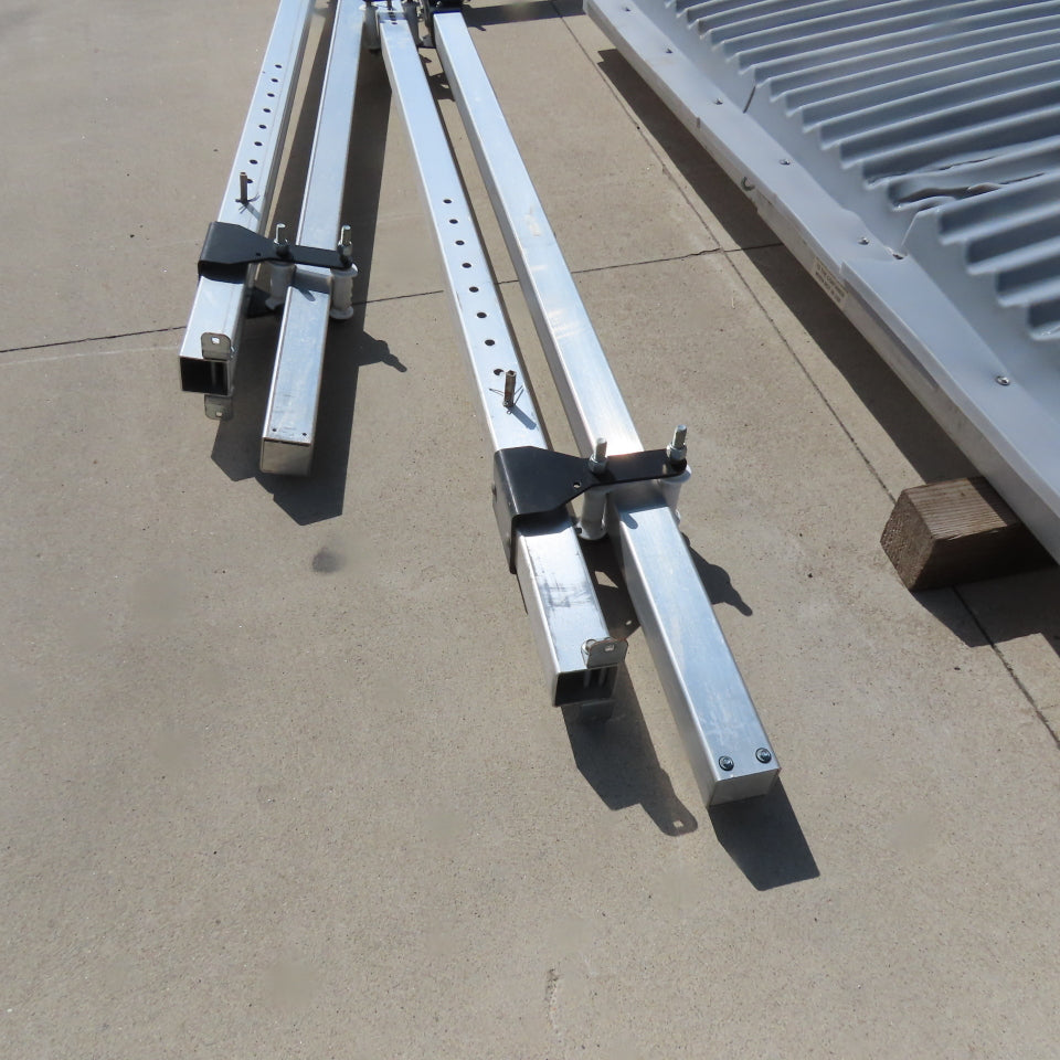 TBI Waste Storm Top Stand Alone Roll Off Storm Cover 100" X 250" Damaged