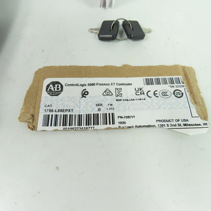 Allen-Bradley 1756-L85EPXT ControlLogix 5580 Process XT Controller Ser B FW1.072