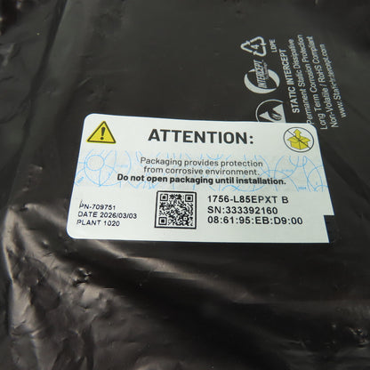 Allen-Bradley 1756-L85EPXT ControlLogix 5580 Process XT Controller Ser B FW1.072