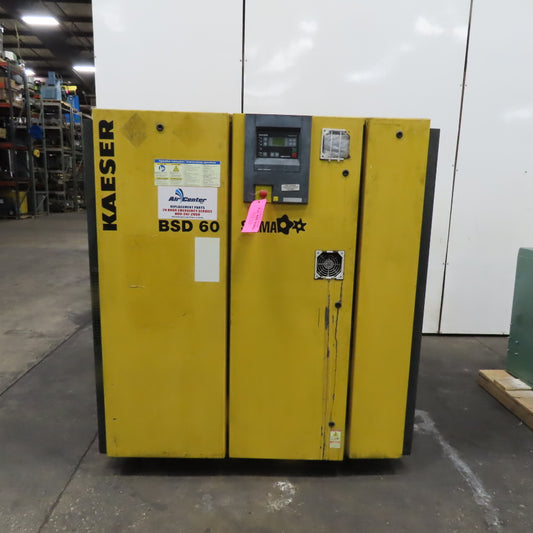 Kaeser BSD 60 60Hp Rotary Screw Air Compressor 480V 3Ph 288CFM Tested