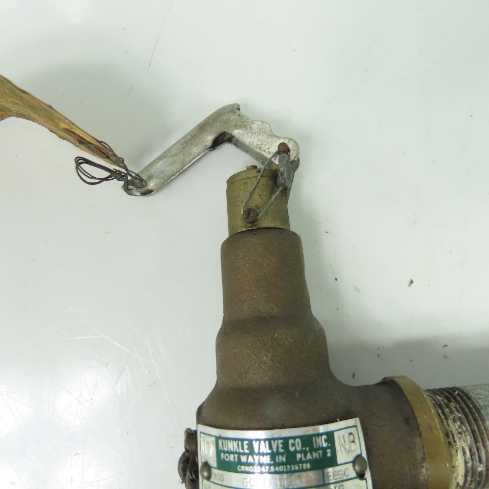 Kunkle Valve 6010 DC01 E89C 1/2" Safety Relief Valve 135 PSIG 317 SCFM